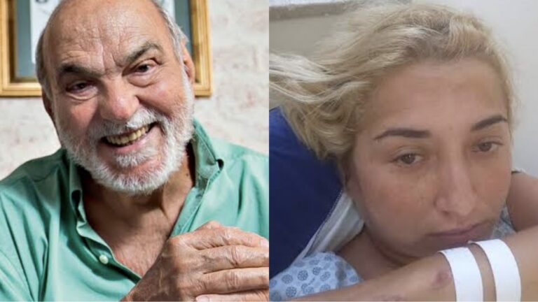 Ator Lima Duarte se envolve em acidente entre carro e moto, e mulher fica ferida