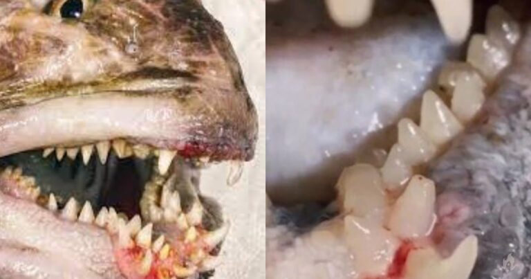 Vídeo: Pescador encontra peixe monstruoso das profundezas com dentes ‘humanos’