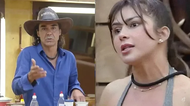 A Fazenda 15: Nadja e André brigam e a produção manda recado