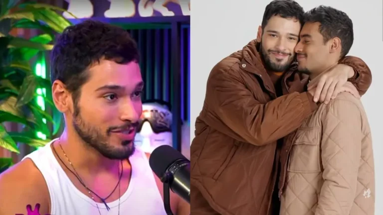 Filho de Antonio Fagundes deixa companheiro beijar outros rapazes: “É livre”