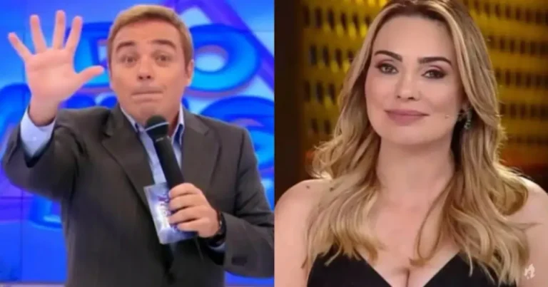 Rachel Sheherazade ‘se inspira’ em Gugu e copia quadro do ‘Domingo Legal’