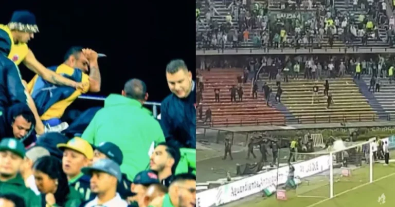 Vídeo flagra confronto entre torcedores armados dentro de estádio; polícia fala em dezenas de vítimas