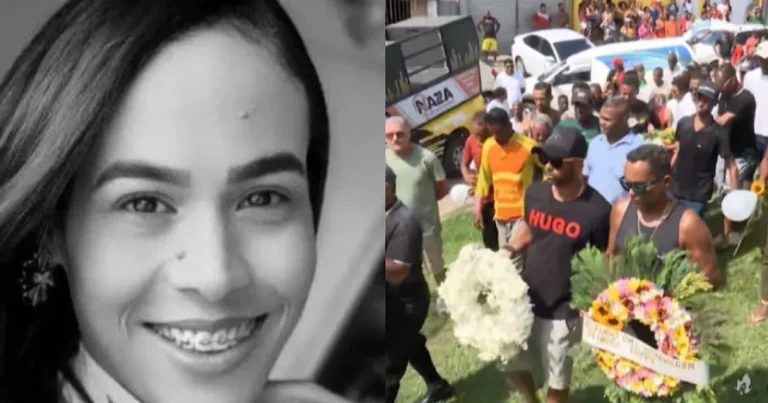 Corpo de mulher encontrado dentro de mala a 25 metros de profundidade, é sepultado sob forte comoção