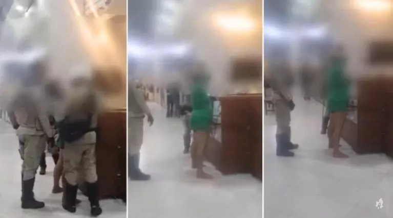 Suspeita de jogar ácido em cinco pessoas é presa e agredida por policial na BA