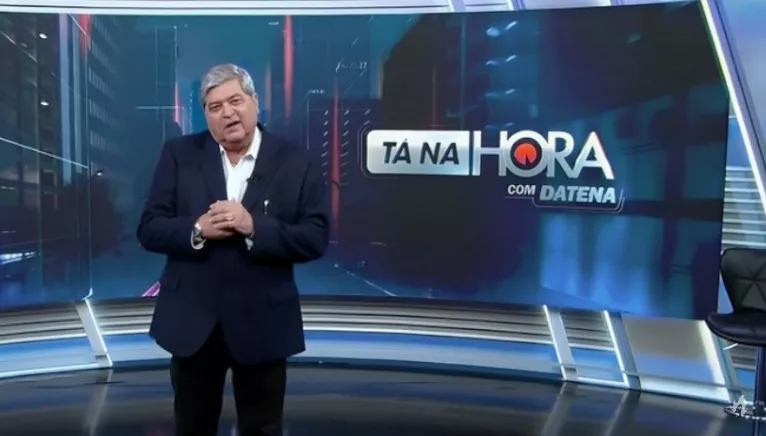 Em estreia no SBT, Datena revela conselho de Silvio Santos: ‘Sonho da minha carreira’