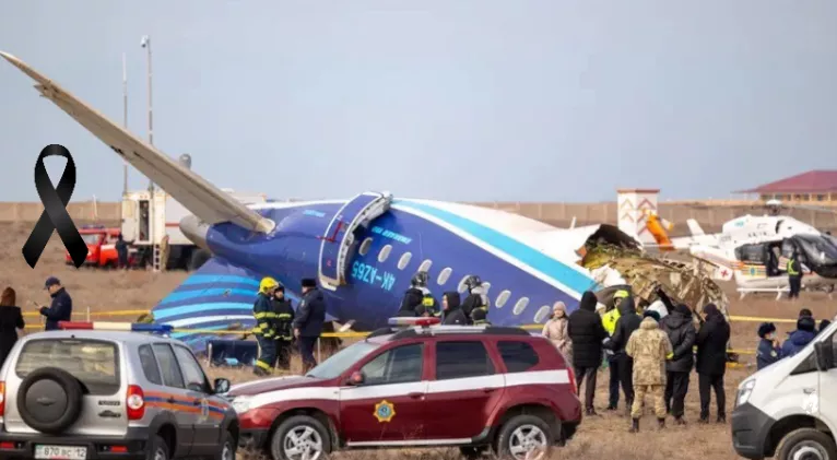 Avião com 67 pessoas que caiu no Cazaquistão deixa 32 sobreviventes