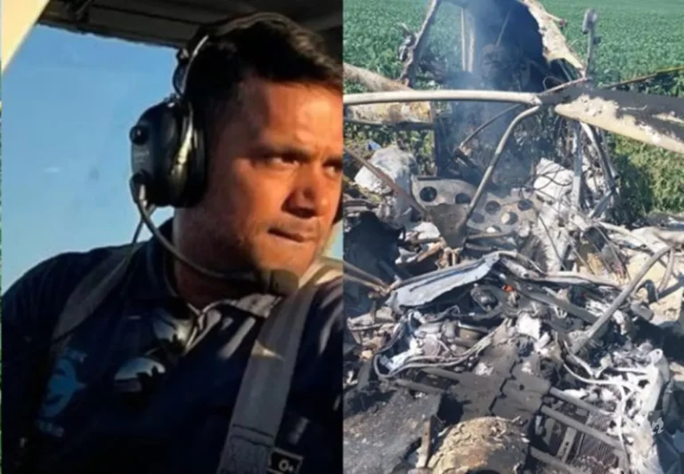 No primeiro dia de trabalho, piloto derruba avião agrícola e perde a vida queimado no MT