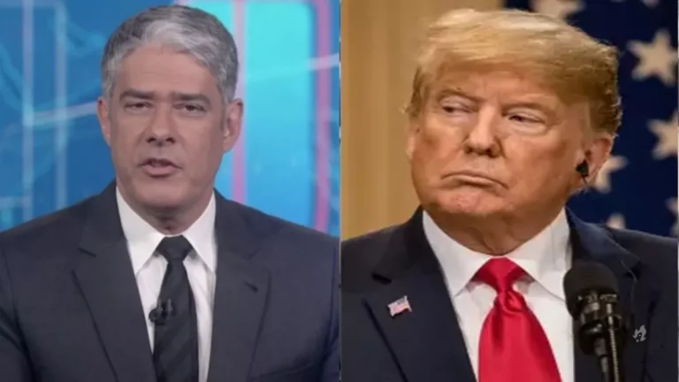 William Bonner se revolta ao vivo contra Trump e provoca debate nas redes sociais