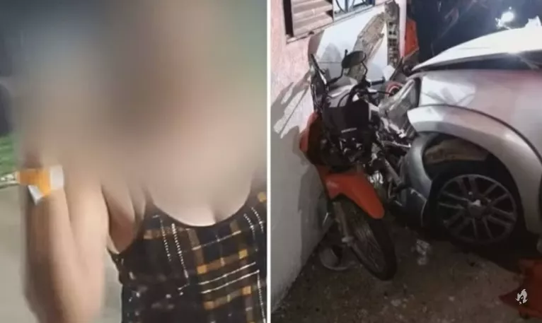 Vídeo: bêbada, mulher atropela pastor e tenta rezar pai-nosso em Goiás