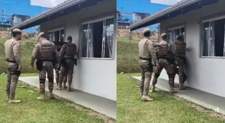 ‘Larga a faca’: vídeo mostra momento em que jovem é presa por matar irmã de 4 anos em SC