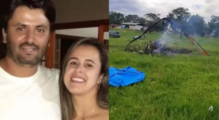 Helicóptero cai em fazenda e deixa 3 mortos em Minas Gerais