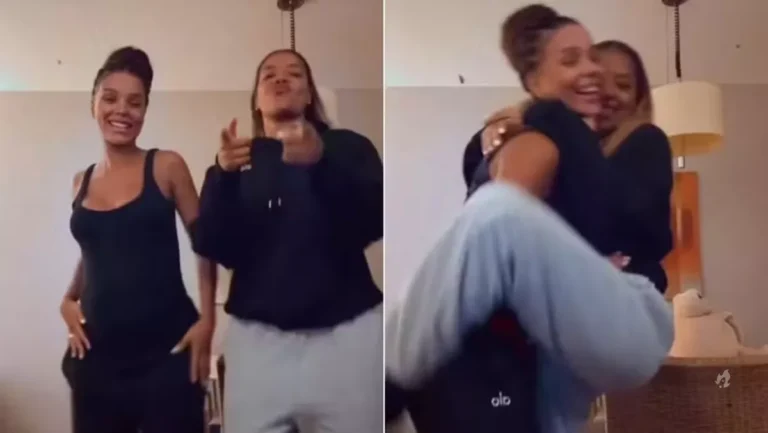 Ludmilla e Brunna Gonçalves entregam o nome da primeira filha juntas