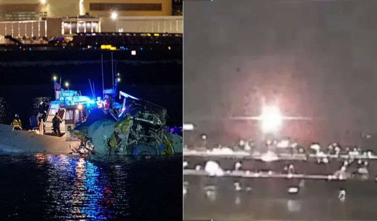 Vídeo mostra exato momento de colisão entre avião comercial e helicóptero militar na região de Washington, nos EUA