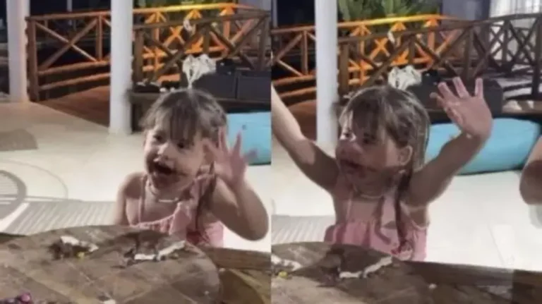 Maria Alice, filha de Virgínia, surpreende ao falar de Deus em jantar