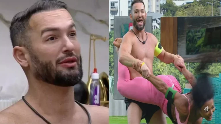 BBB 25: Diego Hypólito leva puxão de orelha após derrubar Gracyanne em festa