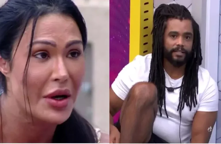 BBB 25: Gracyanne acusa Diogo de armação contra Aline e faz ameaça