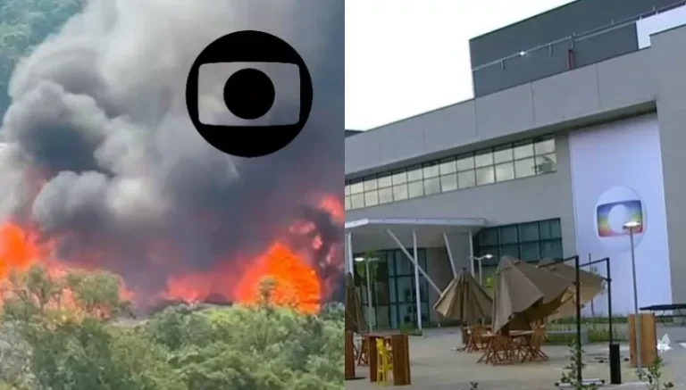 Vídeo mostra grande incêndio destruindo os Estúdios Globo
