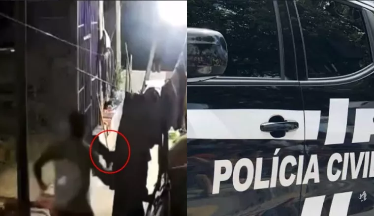 Vídeo: pânico toma conta de criança e mulheres feitas reféns dentro de casa