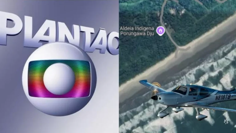 Avião acaba de cair no litoral de São Paulo