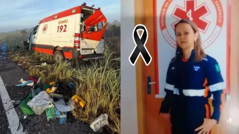Técnica de enfermagem morre em acidente dentro de ambulância em GO