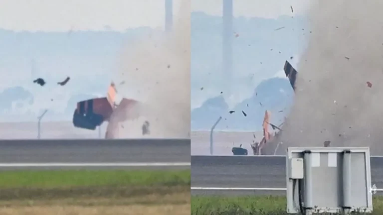 VÍDEO: avião de acrobacia cai durante manobra em show de exibição