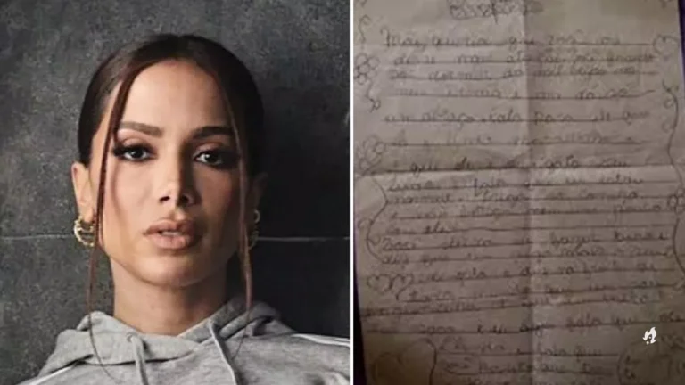 Em carta, Anitta chama atenção da mãe por favorecer o irmão: “Me dá só um abraço”