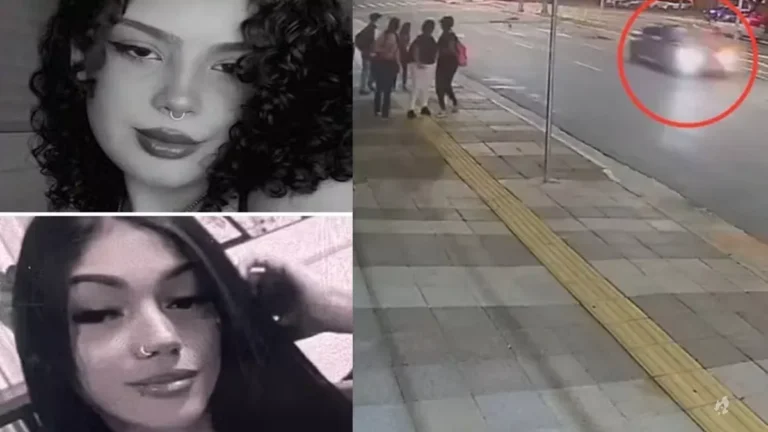 Vídeo mostra exato momento em que amigas perdem a vida após serem atropeladas em faixa de pedestres