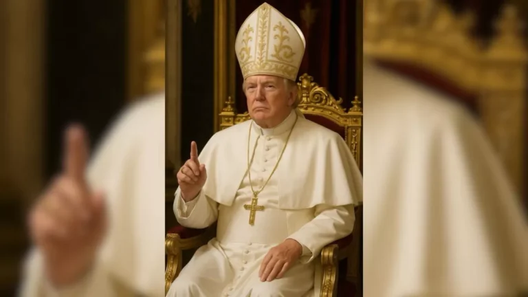 Trump sobre imagem vestido como papa: “Não sei nada sobre isso”