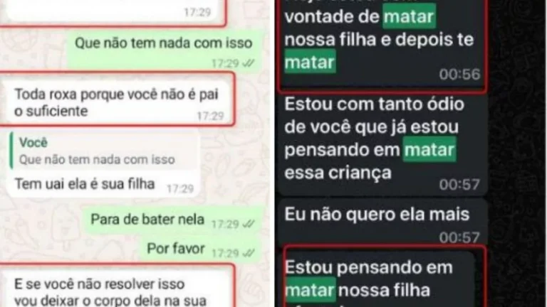 Mãe é presa suspeita de torturar filha de 1 ano e ameaçar matá-la para forçar ex a reatar relação; veja prints
