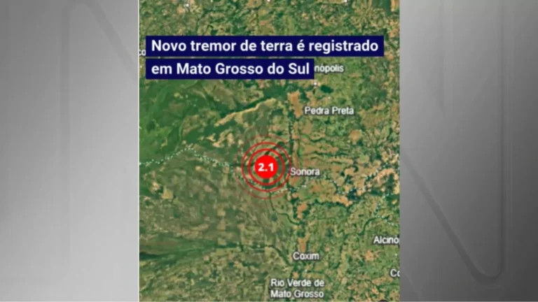 Mato Grosso do Sul registra dois tremores de terra em um dia