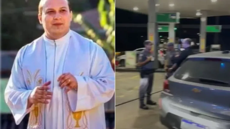 Padre bêbado quebra garrafas em posto, xinga e ameaça frentistas em SP; bispo pede perdão pelo escândalo