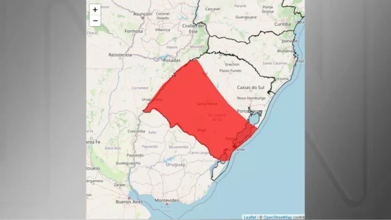 Rio Grande do Sul está em alerta severo para chuvas nesta semana
