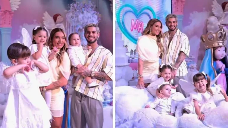 Famosos, bolo gigantesco e clima entre Zé Felipe e Virginia: tudo o que rolou no aniversário de Maria Alice