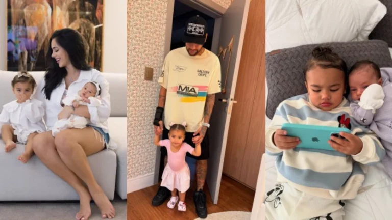 Bruna Biancardi mostra momentos em família com Neymar, Mavie e Mel