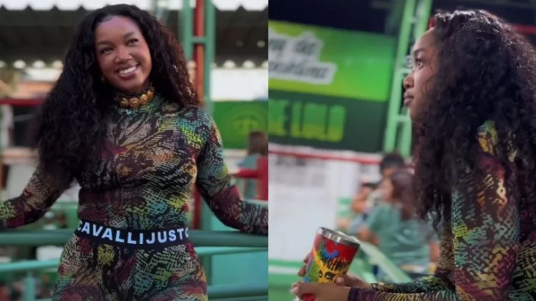Rainha de bateria, Iza vai à evento da Imperatriz Leopoldinense; confira
