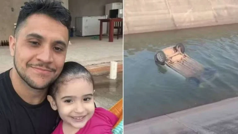 Pai e filha são achados mortos dentro de carro que caiu em canal no Ceará