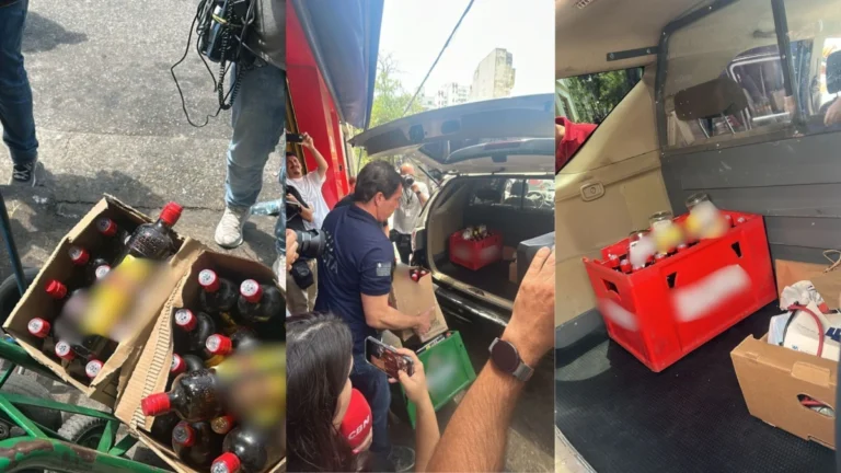 Polícia apreende caixas de bebidas suspeitas em fornecedor do Ministrão