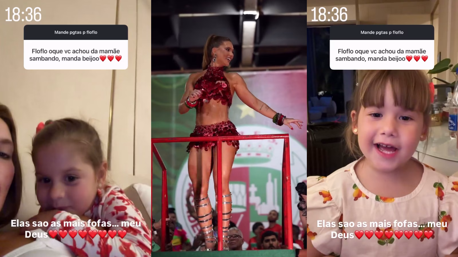 Maria Flor e Maria Alice opinam sobre samba de Virginia na Grande Rio