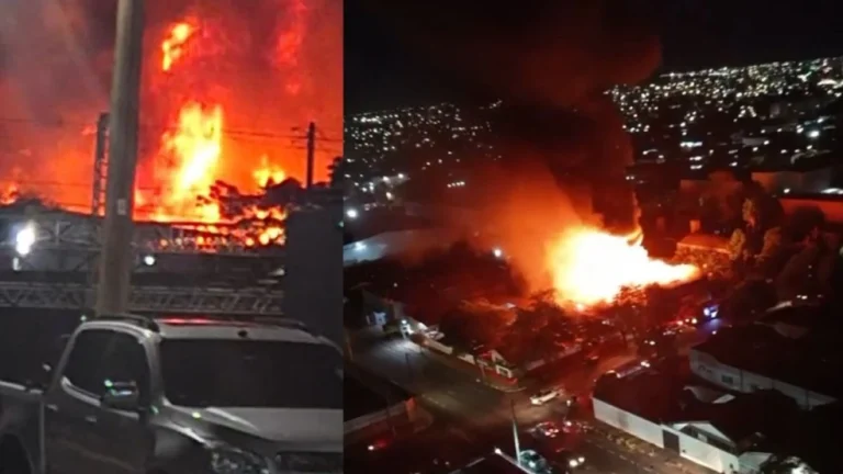 Incêndio em loja de lubrificantes mobiliza bombeiros por 10 horas em Campo Grande