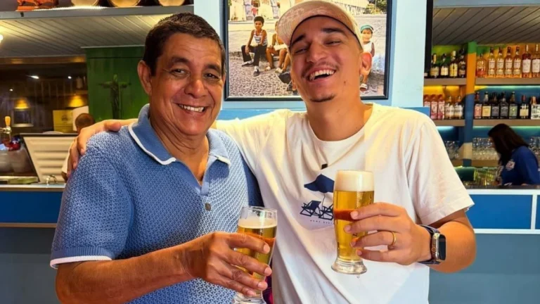 Zeca Pagodinho e João Gomes se encontram em bar no Rio: “Por aqui sextou”