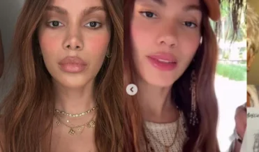 Anitta mexeu no nariz, de novo? Web aponta nova rinoplastia e mudança no rosto da cantora após fotos e vídeos com a xamã Max Tovar. Compare!