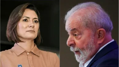 Michelle Bolsonaro quebra protocolo e detona Lula: 'Tem prazer em defender bandido'