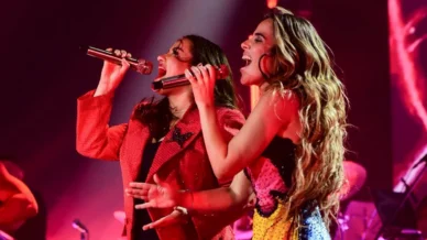 Ex-RBD, Maite Perroni participa de gravação de DVD de Wanessa Camargo no RJ