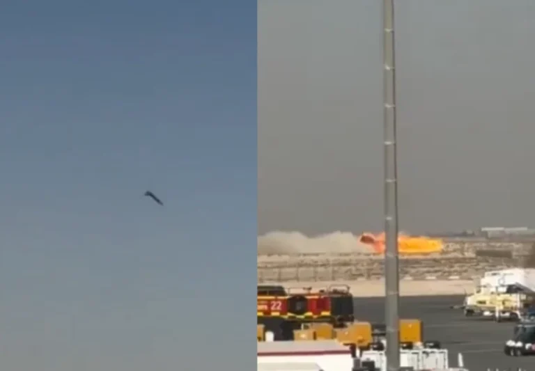 VÍDEO: Avião de caça da Índia cai durante show aéreo em Dubai; piloto morre