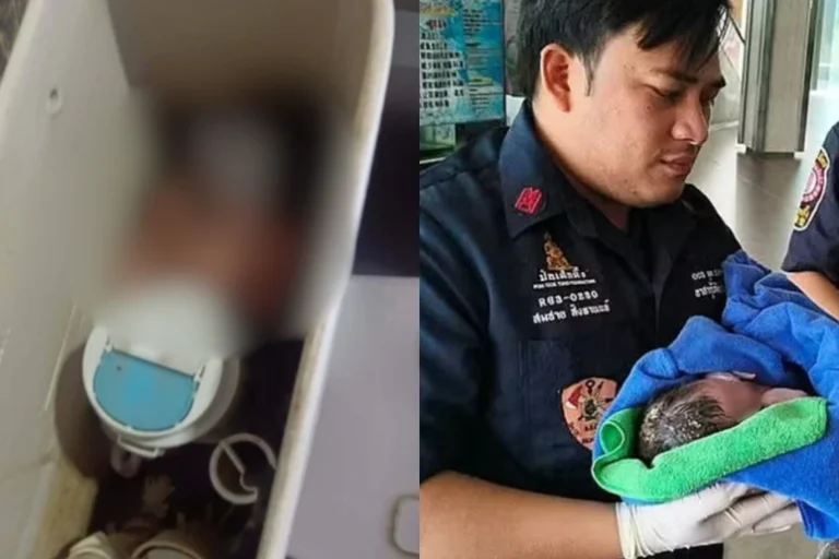 Recém-nascido é resgatado com vida do interior de vaso sanitário na Tailândia