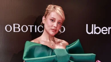 Grávida, Malu Borges mostra 