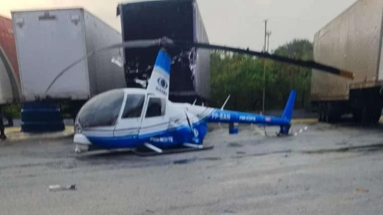 Helicóptero da Band cai em pouso de emergência após transmissão ao vivo