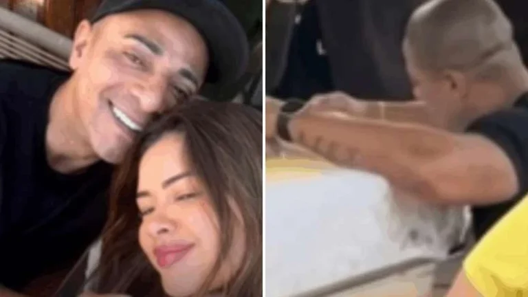 Suspeito de jogar a própria esposa do 10º andar é visto chorando no caixão