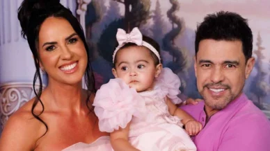 Graciele Lacerda e Zezé Di Camargo celebram 1 ano da filha com festa luxuosa; veja