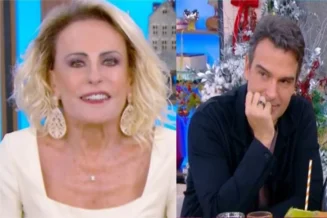 Vídeo: Ana Maria Braga expõe Tadeu Schmidt ao vivo